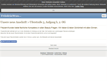 Tablet Screenshot of fraeuleinwunder-frankfurt.com